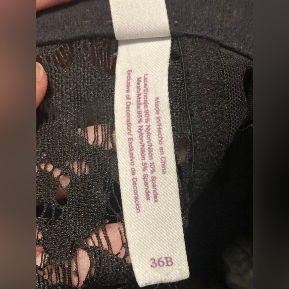 Adored by Adore Me, size 36B, Elegant Black Lace Bralette - Picture 2 of 6